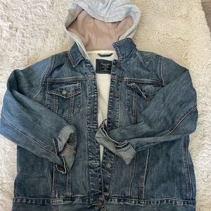 Abercrombie & Fitch layered denim jacket
